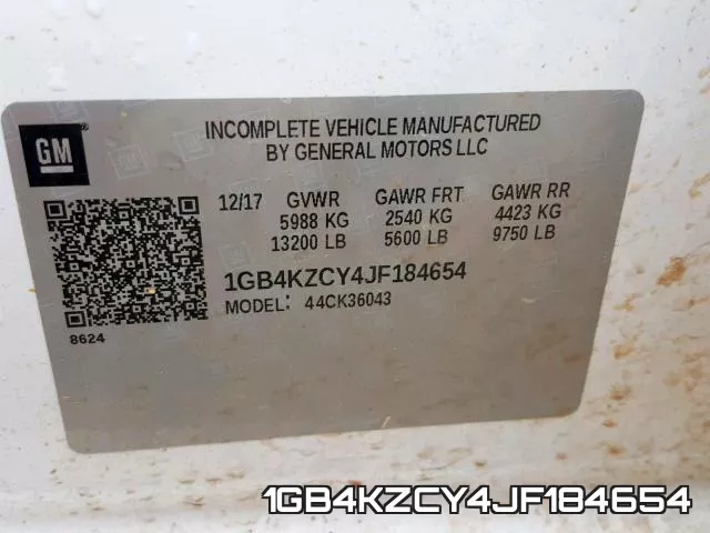 1GB4KZCY4JF184654 фото 2