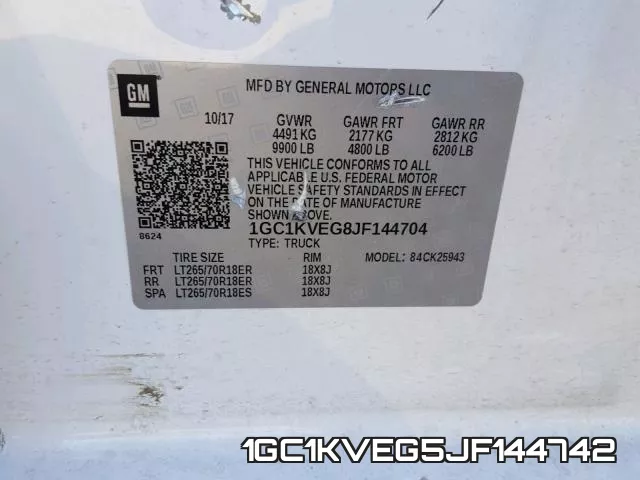 1GC1KVEG5JF144742 фото 2