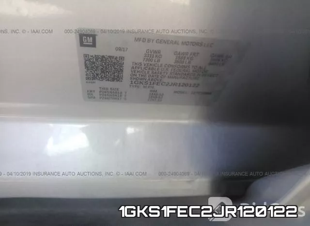 1GKS1FEC2JR120122 фото 10
