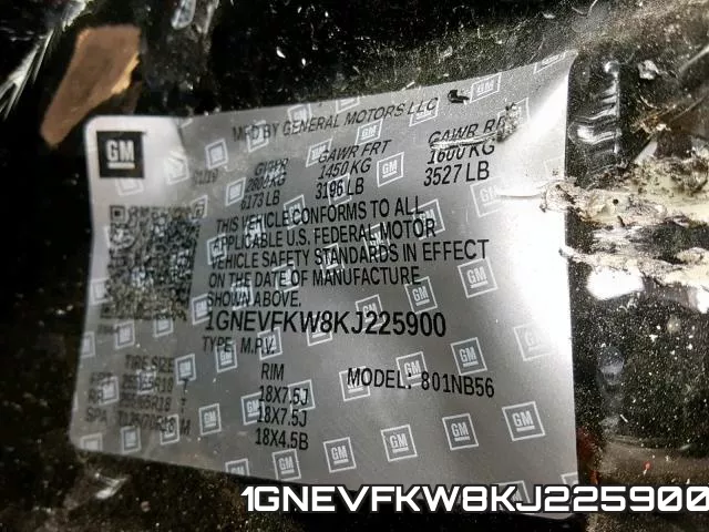 1GNEVFKW8KJ225900 фото 2