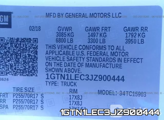 1GTN1LEC3JZ900444 фото 10
