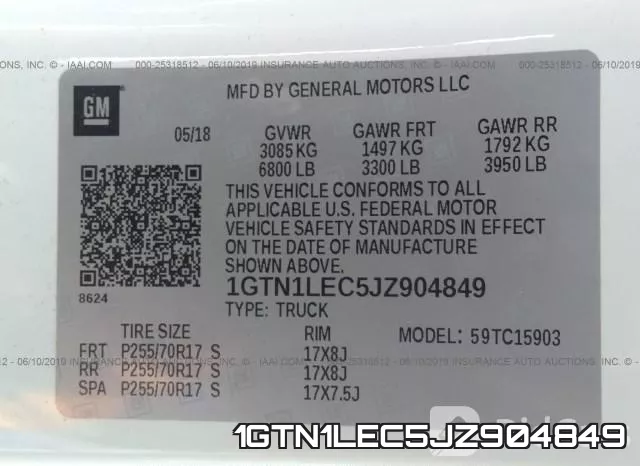 1GTN1LEC5JZ904849 фото 10