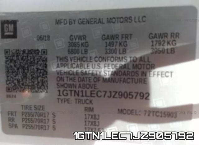 1GTN1LEC7JZ905792 фото 10