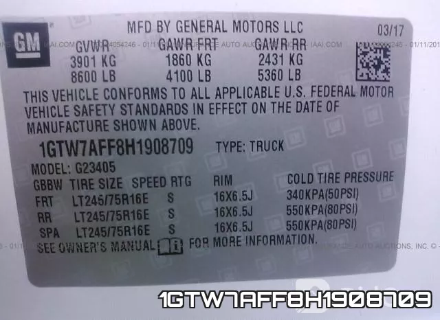 1GTW7AFF8H1908709 фото 10
