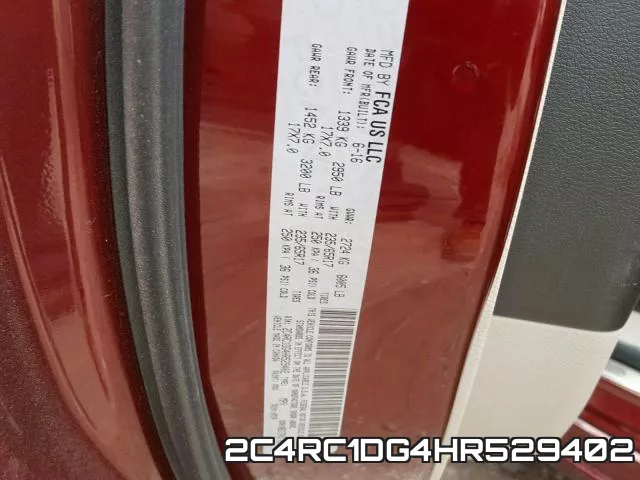 2C4RC1DG4HR529402 фото 2
