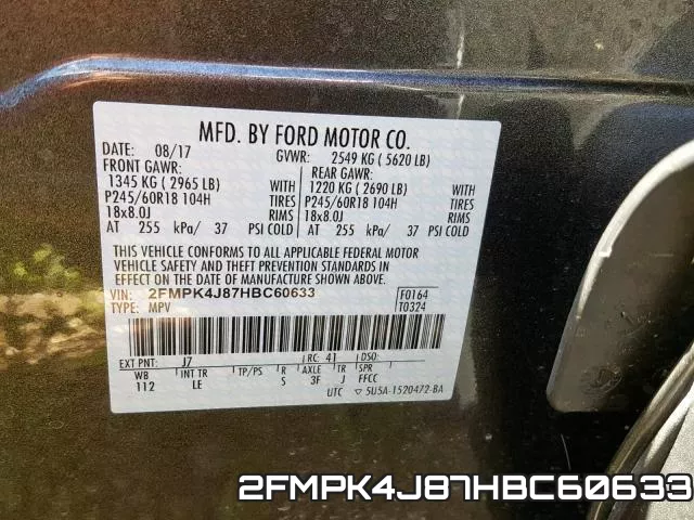 2FMPK4J87HBC60633 фото 2
