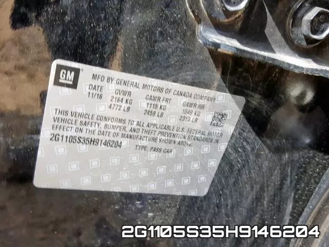 2G1105S35H9146204 фото 2