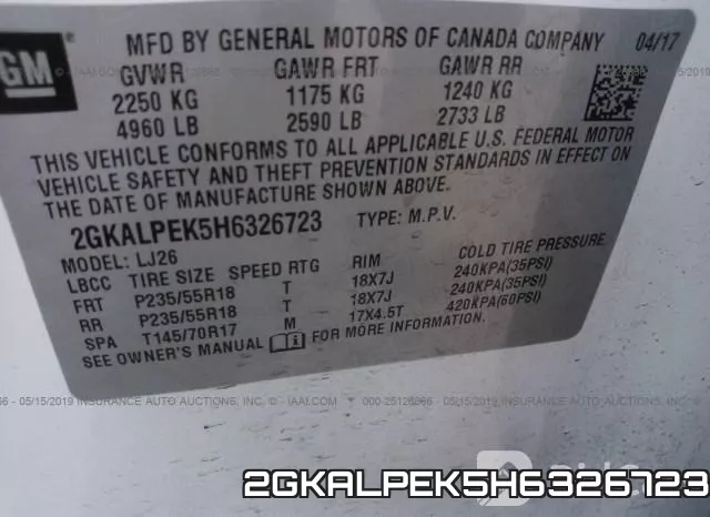2GKALPEK5H6326723 фото 10