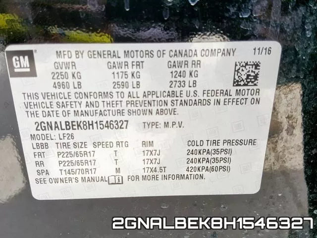 2GNALBEK8H1546327 фото 2