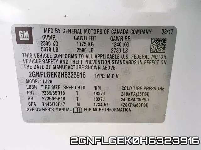 2GNFLGEK0H6323916 фото 2