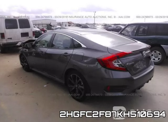2HGFC2F87KH510694 фото 4