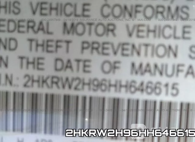 2HKRW2H96HH646615 фото 10