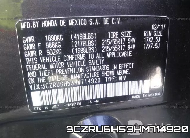 3CZRU6H53HM714920 фото 10