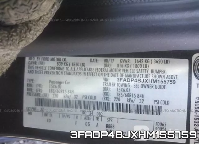 3FADP4BJXHM155759 фото 10