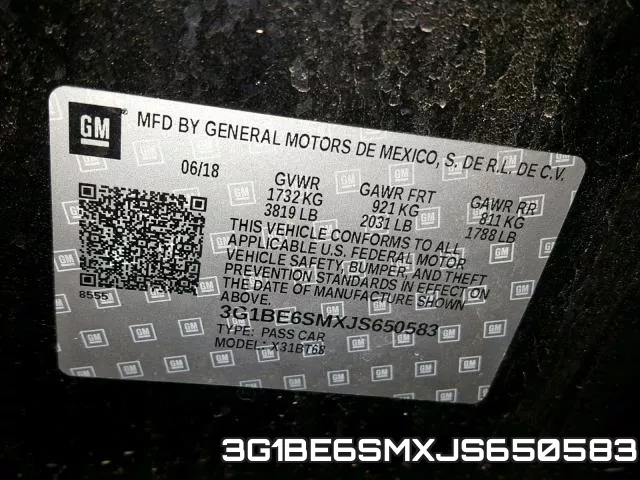 3G1BE6SMXJS650583 фото 2