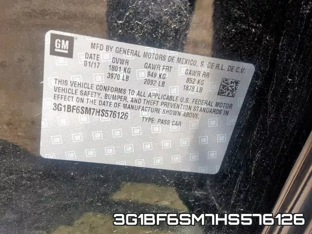 3G1BF6SM7HS576126 фото 2