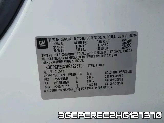 3GCPCREC2HG127370 фото 2