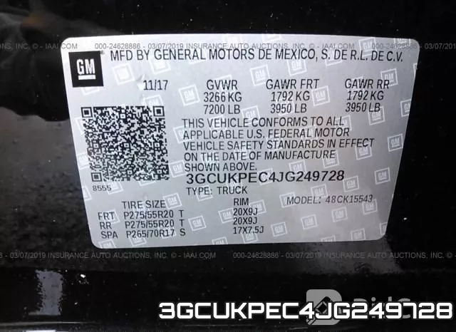 3GCUKPEC4JG249728 фото 10