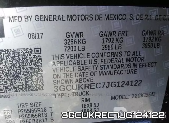 3GCUKREC7JG124122 фото 10