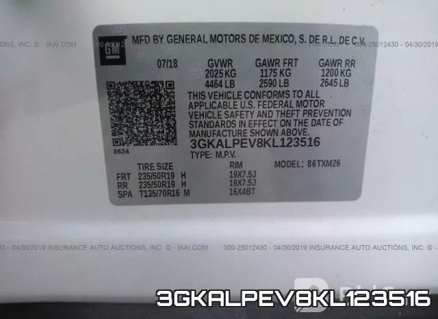3GKALPEV8KL123516 фото 10