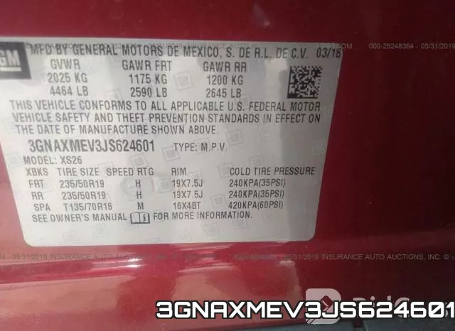 3GNAXMEV3JS624601 фото 10