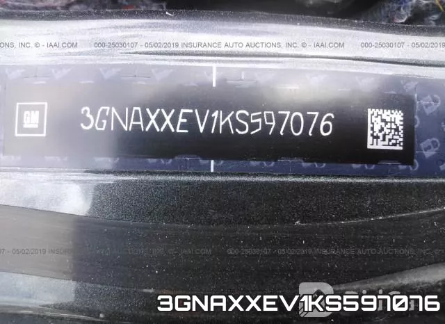 3GNAXXEV1KS597076 фото 10