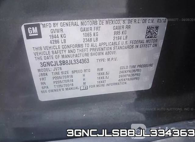 3GNCJLSB8JL334363 фото 10