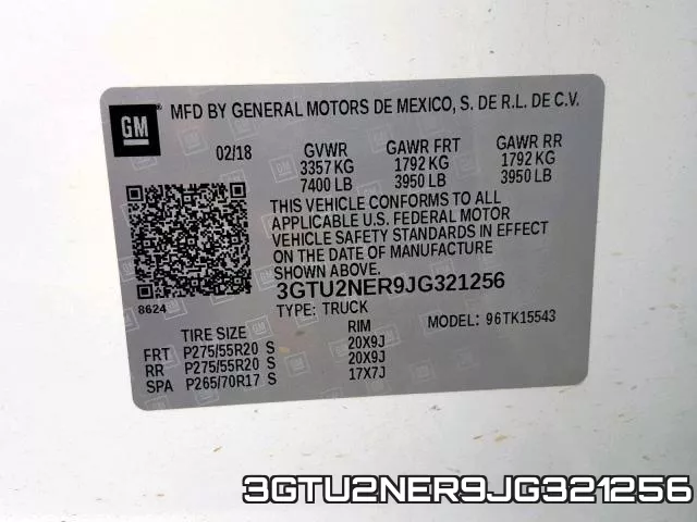 3GTU2NER9JG321256 фото 2