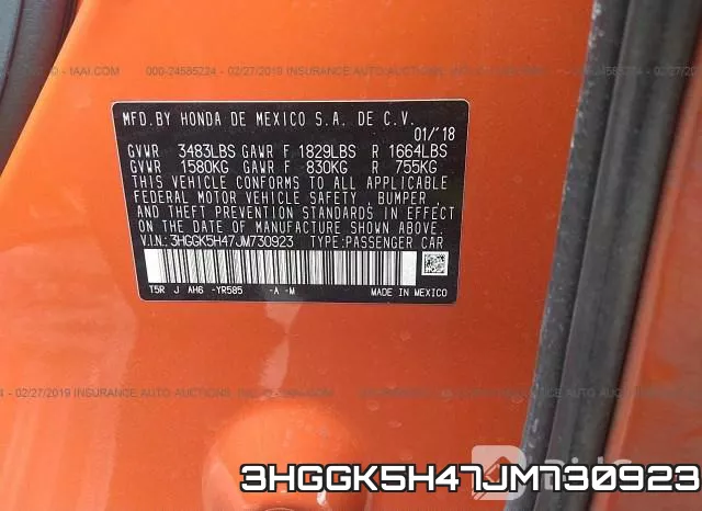 3HGGK5H47JM730923 фото 10