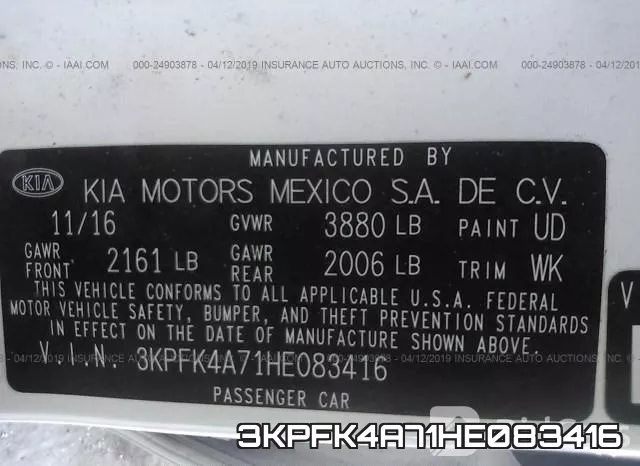 3KPFK4A71HE083416 фото 10