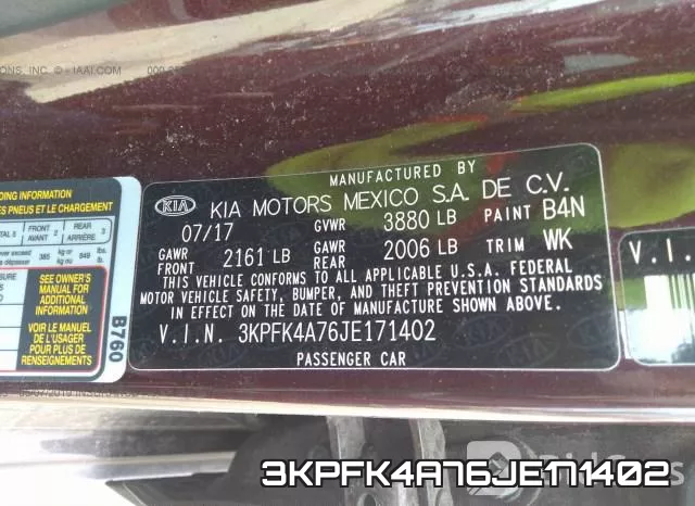 3KPFK4A76JE171402 фото 9