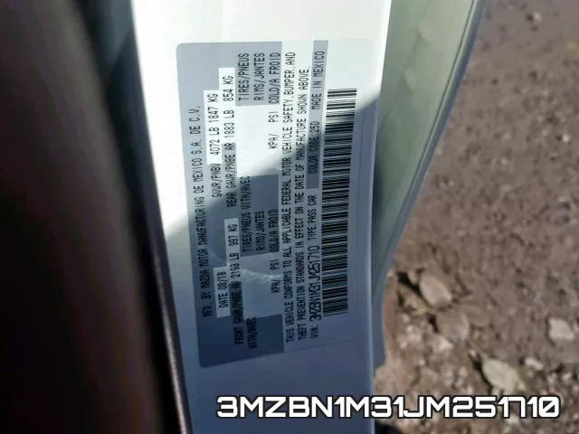 3MZBN1M31JM251710 фото 2