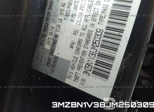 3MZBN1V38JM250309 фото 10