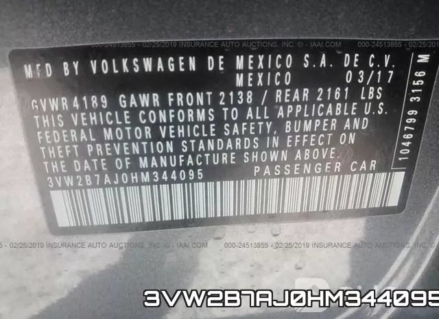 3VW2B7AJ0HM344095 фото 10