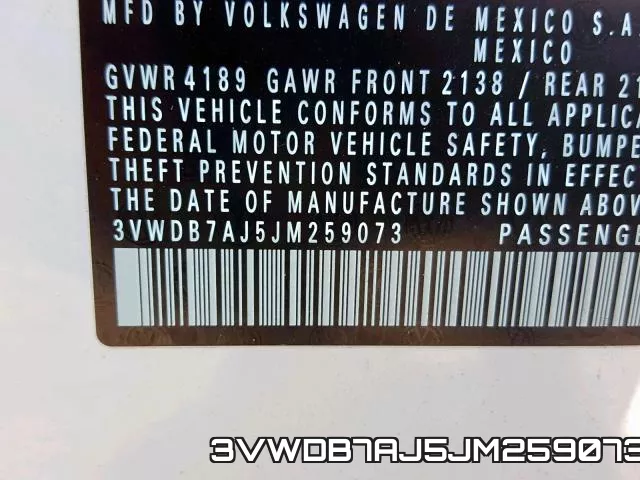3VWDB7AJ5JM259073 фото 2