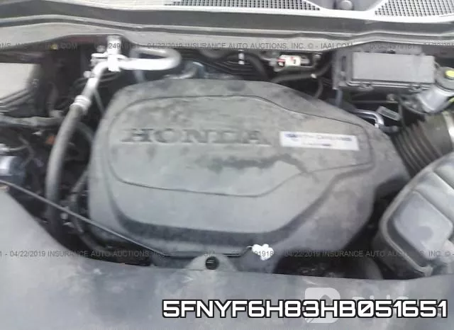 5FNYF6H83HB051651 фото 2