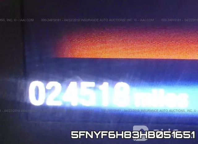 5FNYF6H83HB051651 фото 8