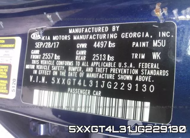 5XXGT4L31JG229130 фото 10