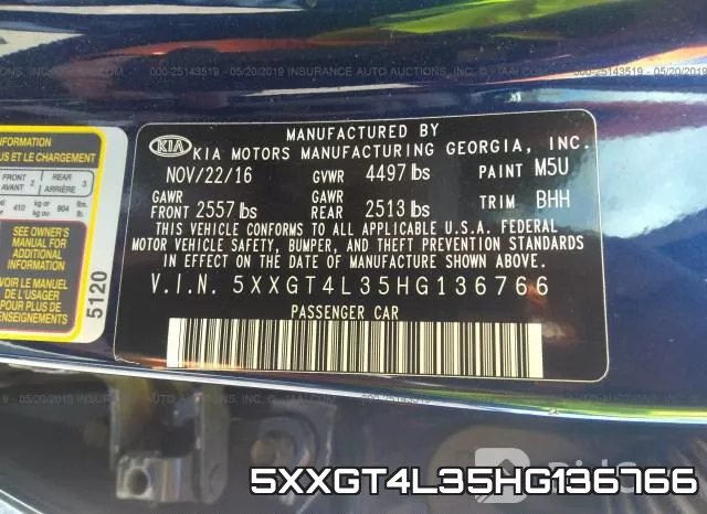 5XXGT4L35HG136766 фото 10