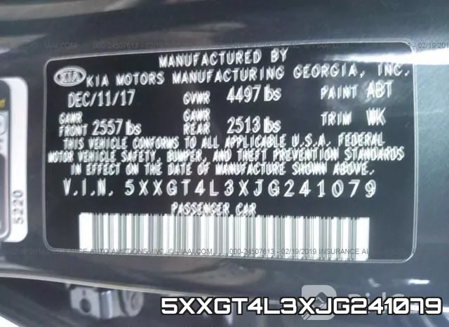 5XXGT4L3XJG241079 фото 10