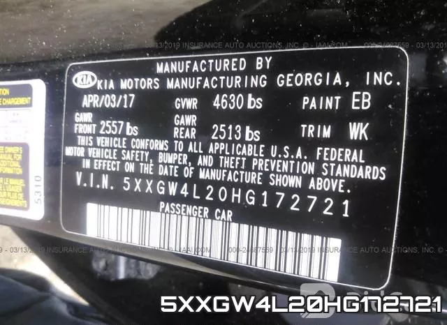 5XXGW4L20HG172721 фото 10