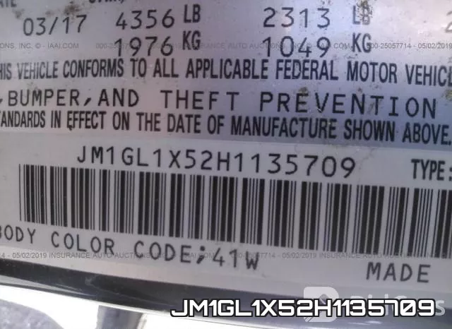 JM1GL1X52H1135709 фото 10