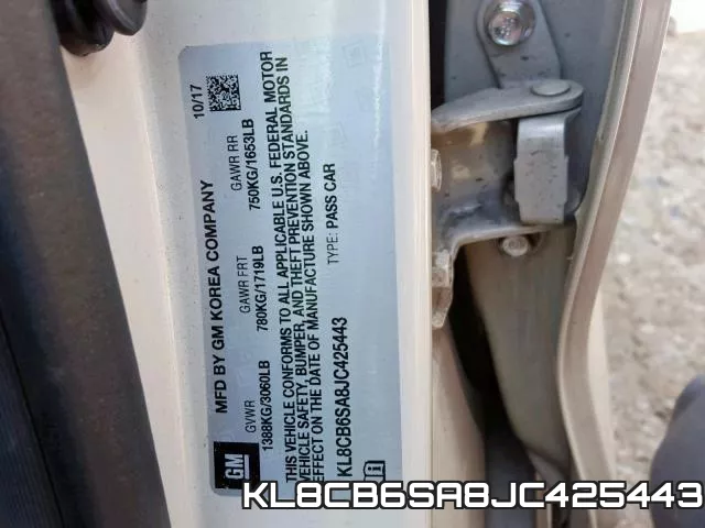 KL8CB6SA8JC425443 фото 2