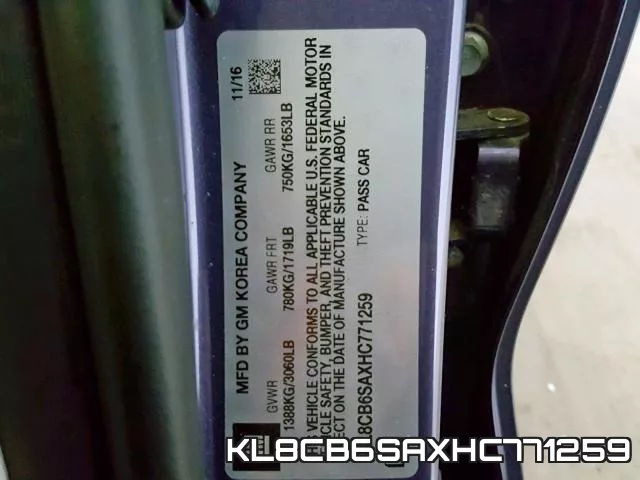 KL8CB6SAXHC771259 фото 2
