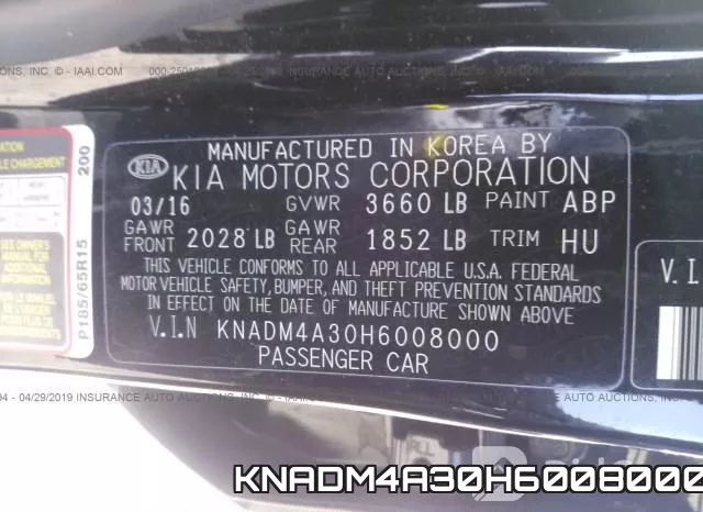 KNADM4A30H6008000 фото 10