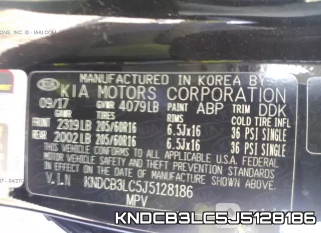 KNDCB3LC5J5128186 фото 10