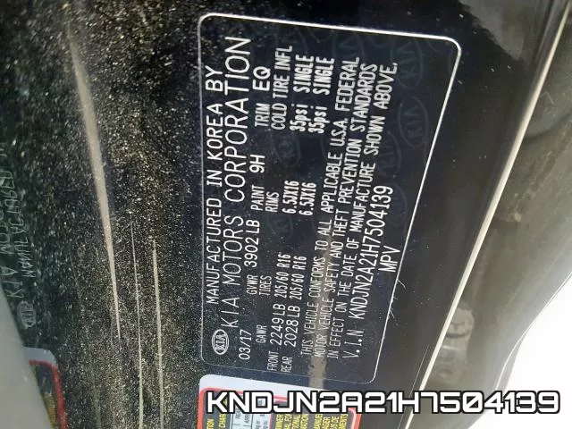 KNDJN2A21H7504139 фото 2