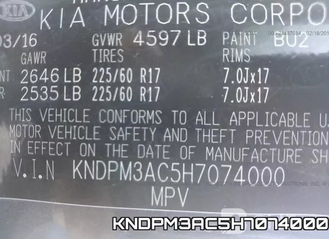 KNDPM3AC5H7074000 фото 10