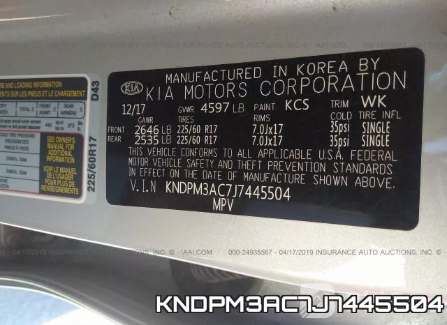 KNDPM3AC7J7445504 фото 10