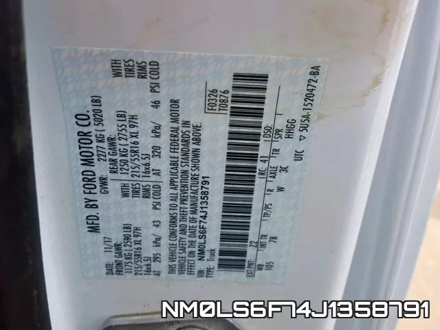 NM0LS6F74J1358791 фото 2